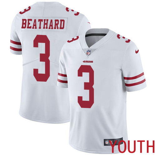 San Francisco 49ers Limited White Youth C. J. Beathard Road NFL Jersey #3 Vapor Untouchable->san francisco 49ers->NFL Jersey